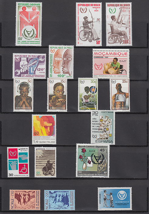 国際障害者年記念切手コレクション - 日本切手・外国切手の販売・趣味の切手専門店マルメイト