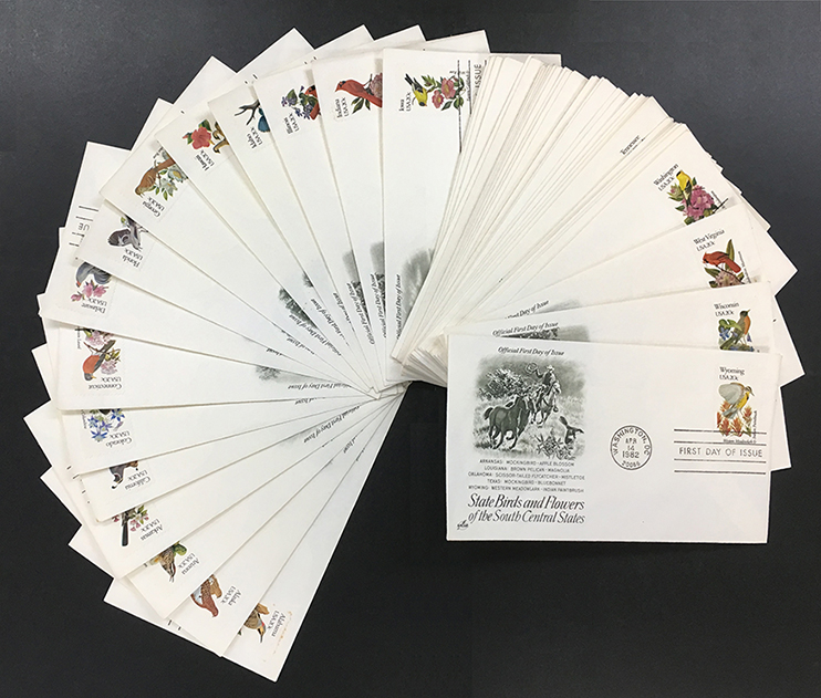 アメリカ1982年州鳥と州花シリーズ・初日カバー全50種セット - 日本切手・外国切手の販売・趣味の切手専門店マルメイト