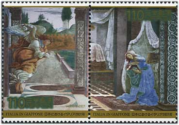 日本におけるイタリア年2001年サンドロ・ボッティチェリ画「受胎告知」