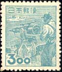 産業図案切手・捕鯨3円