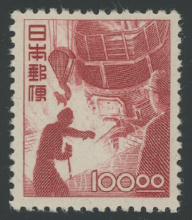 昭和すかしなし切手・製鋼100円