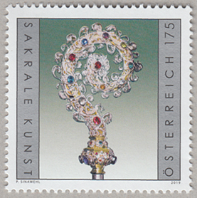 オーストリア 19年聖ランブレヒト修道院 司教杖 日本切手 外国切手の販売 趣味の切手専門店マルメイト