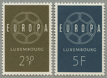 1959年ヨーロッパ切手2種