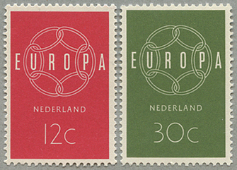 1959年ヨーロッパ切手2種