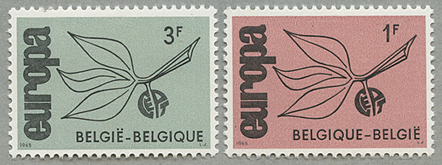 1965年ヨーロッパ切手2種