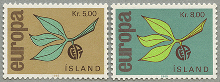 1965年ヨーロッパ切手2種