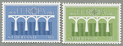1984年ヨーロッパ切手2種