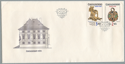 プラハ城の美術品２種貼