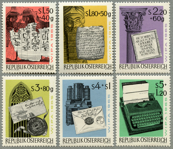 オーストリア 1965年ウィーン国際切手展6種 日本切手 外国切手の販売 趣味の切手専門店マルメイト