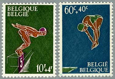 ベルギー1966年飛び込み2種