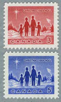 カナダ1964年ベツレヘムの星と家族2種
