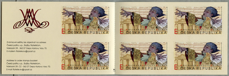 チェコ共和国2011年モーツァルト切手帳