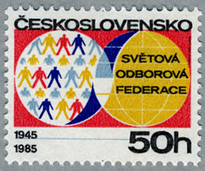 チェコスロバキア1985年世界労働組合連合40年