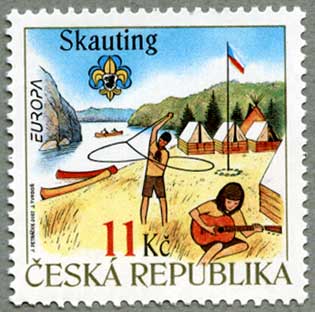 チェコ共和国2007年ヨーロッパ切手スカウト100年