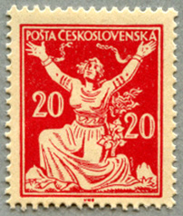 チェコスロバキア 1920年解放20h※少難品 - 日本切手・外国切手の販売 