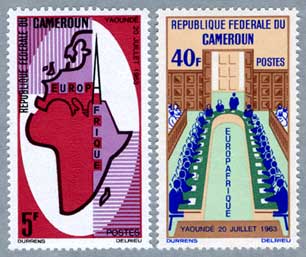 カメルーン1965年ヨーロッパ、アフリカ経済協定2周年2種