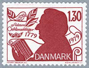 デンマーク1979年詩人Adam Oehlenschlager