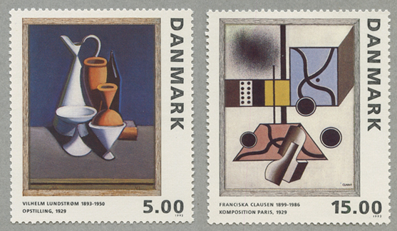 デンマーク 1996年キュビズムの絵画2種 - 日本切手・外国切手の販売 