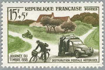 フランス1958年郵便配達