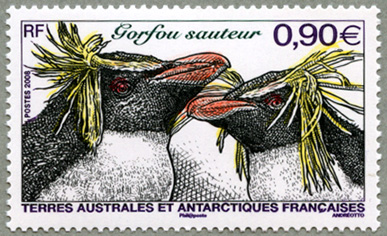 仏領南方南極地方 08年ロックホッパーペンギン 日本切手 外国切手の販売 趣味の切手専門店マルメイト