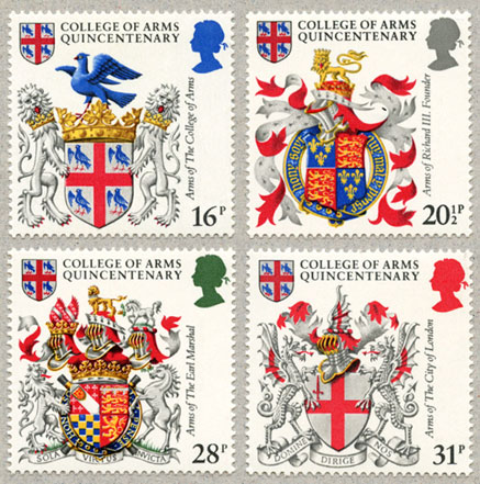 イギリス 1984年イギリス紋章院4種 - 日本切手・外国切手の販売・趣味 