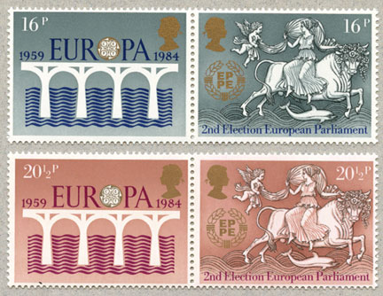 1984年 ヨーロッパ切手と議会直接選挙