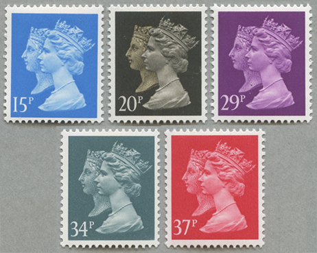 イギリス 1990年ペニーブラック発行150年5種 - 日本切手・外国切手の