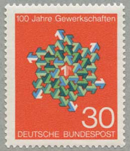 西ドイツ1968年ドイツ労働組合100年