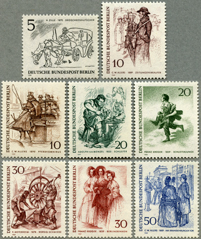 1969年19世紀のベルリン8種
