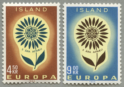 1964年ヨーロッパ切手2種