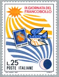 イタリア1967年切手の日