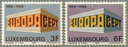 1969年ヨーロッパ切手2種