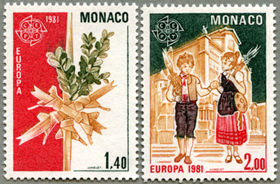 1981年ヨーロッパ切手2種
