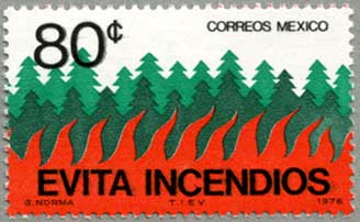 メキシコ1976年火災予防※少シミ