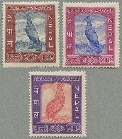 ネパール 1959-60年鳥3種 - 日本切手・外国切手の販売・趣味の切手専門