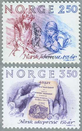 ノルウェー1984年ウィークリープレス150年2種