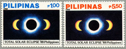 フィリピン1988年日食2種