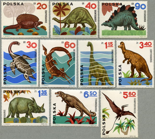 コレクション 古切手 使用済み切手 恐竜切手 恐竜 - コレクション