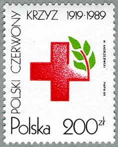 ポーランド1989年ポーランド赤十字70年