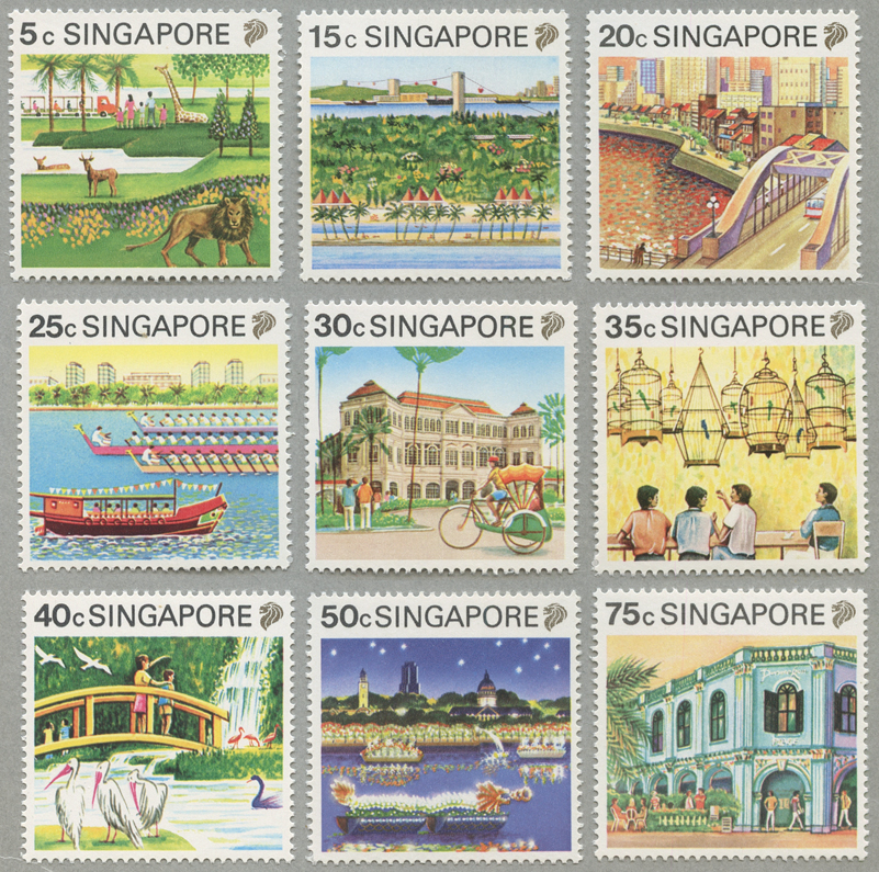 シンガポール 1990年観光９種 - 日本切手・外国切手の販売・趣味の切手 