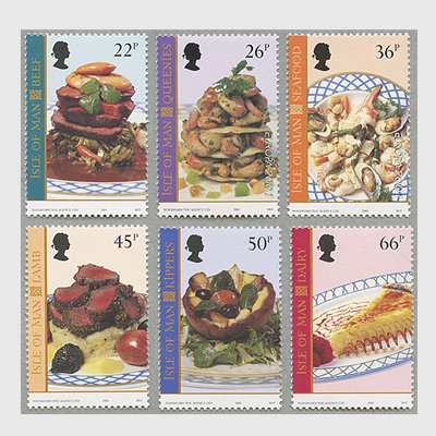 ヨーロッパ切手 ごちそう６種