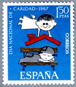 スペイン1967年子供を守る天使