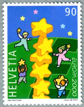 スイス2000年星と子供