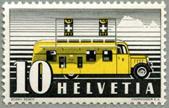 スイス1946年自動車郵便