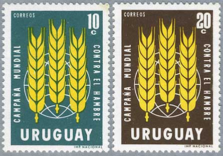 ウルグアイ1963年FAOキャンペーン2種