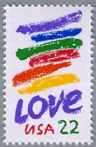 アメリカ1985年愛の切手LOVE