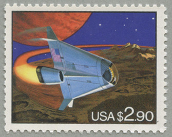 アメリカ1993年未来のスペースシャトル額面2.90ドル