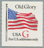 星条旗 ・赤G「For U.S.Address only」